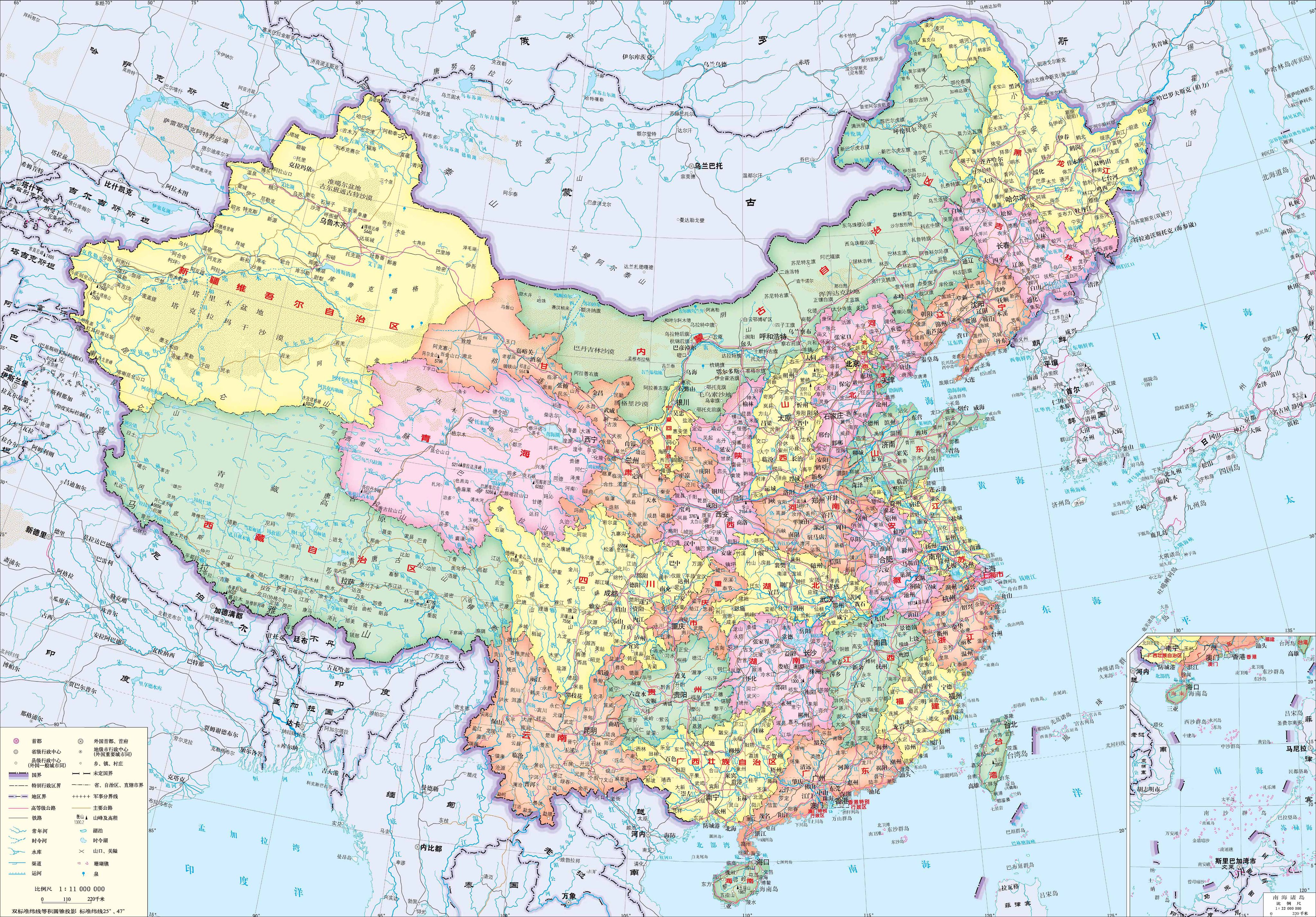 中国行政地图